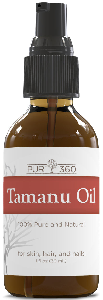 PUR360 Tamanu Oil - Pure Cold Pressed - Relief for Dry, Scaly Skin, Blisters and More